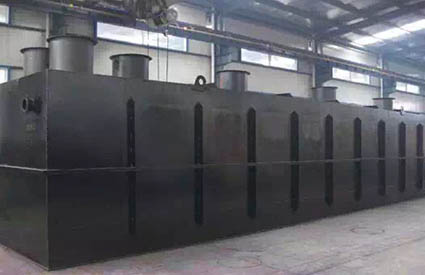 東營人民醫院污水處理設備，每天處理60方污水，國家1級B排放標準