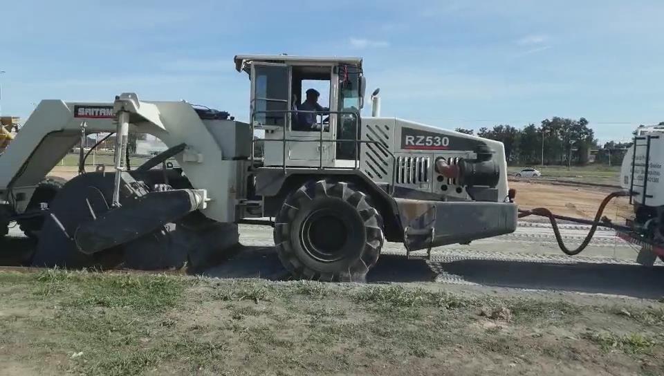 RZ530，阿根廷冷再生施工